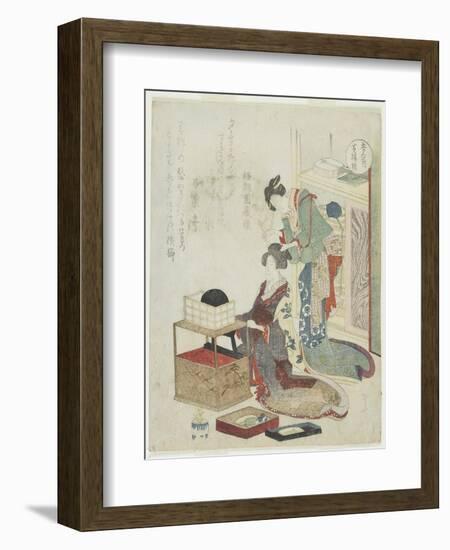 Yellow of Boxwood Comb, C. 1820-Ryuryukyo Shinsai-Framed Giclee Print