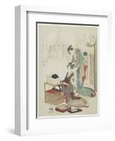 Yellow of Boxwood Comb, C. 1820-Ryuryukyo Shinsai-Framed Giclee Print