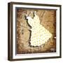 Yellow on White-Roderick E. Stevens-Framed Giclee Print