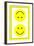 Yellow Opposed Happy Faces-null-Framed Art Print