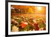 Yellow, Orange and Red Autumn Leaves in Beautiful Fall Park-logoboom-Framed Photographic Print