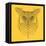 Yellow Owl Mesh-Lisa Kroll-Framed Stretched Canvas