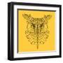 Yellow Owl Mesh-Lisa Kroll-Framed Art Print