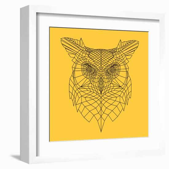 Yellow Owl Mesh-Lisa Kroll-Framed Art Print