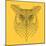 Yellow Owl Mesh-Lisa Kroll-Mounted Art Print