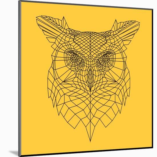 Yellow Owl Mesh-Lisa Kroll-Mounted Art Print