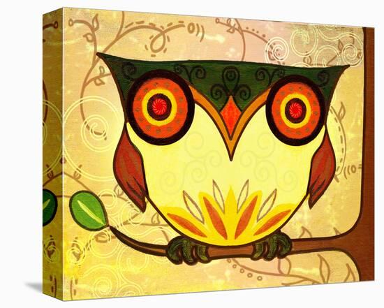 Yellow Owl-Penny Keenan-Stretched Canvas