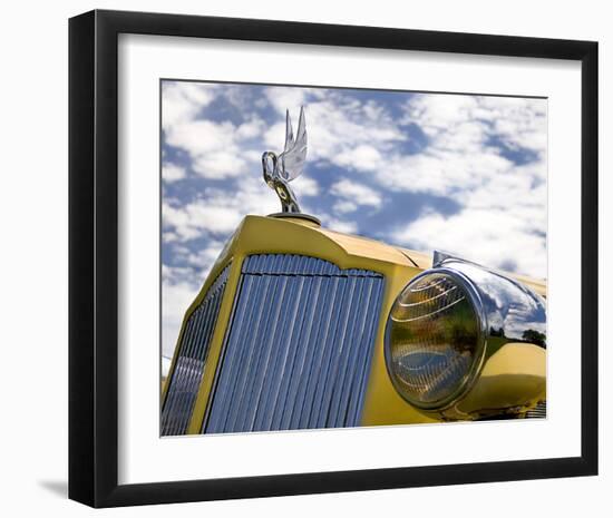 Yellow Packard-Richard James-Framed Art Print