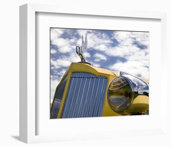 Yellow Packard-Richard James-Framed Art Print