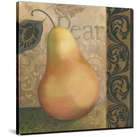 Yellow Pear-Louise Montillio-Stretched Canvas