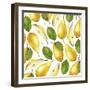 Yellow Pears - Botanical Illustration-Maria Mirnaya-Framed Art Print