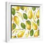 Yellow Pears - Botanical Illustration-Maria Mirnaya-Framed Art Print