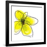 Yellow Petals 1-Jan Weiss-Framed Art Print