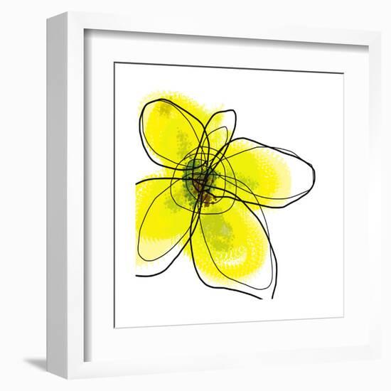 Yellow Petals 1-Jan Weiss-Framed Art Print