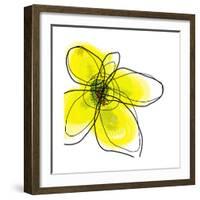 Yellow Petals 1-Jan Weiss-Framed Art Print