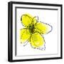 Yellow Petals 1-Jan Weiss-Framed Art Print