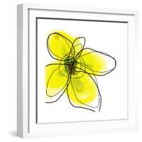 Yellow Petals 1-Jan Weiss-Framed Art Print