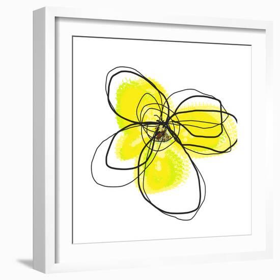 Yellow Petals 2-Jan Weiss-Framed Art Print