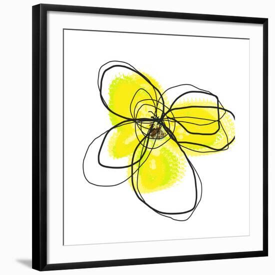 Yellow Petals 2-Jan Weiss-Framed Art Print