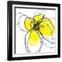 Yellow Petals 3-Jan Weiss-Framed Art Print