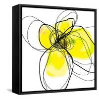 Yellow Petals 3-Jan Weiss-Framed Stretched Canvas