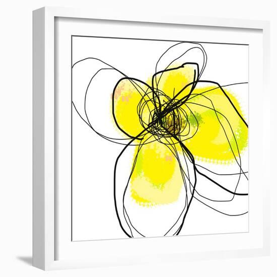 Yellow Petals 3-Jan Weiss-Framed Art Print