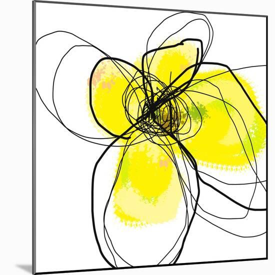 Yellow Petals 3-Jan Weiss-Mounted Art Print