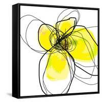 Yellow Petals 3-Jan Weiss-Framed Stretched Canvas