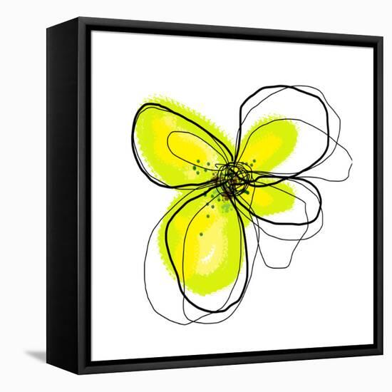Yellow Petals 4-Jan Weiss-Framed Stretched Canvas