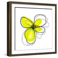 Yellow Petals 4-Jan Weiss-Framed Art Print