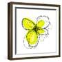 Yellow Petals 4-Jan Weiss-Framed Art Print