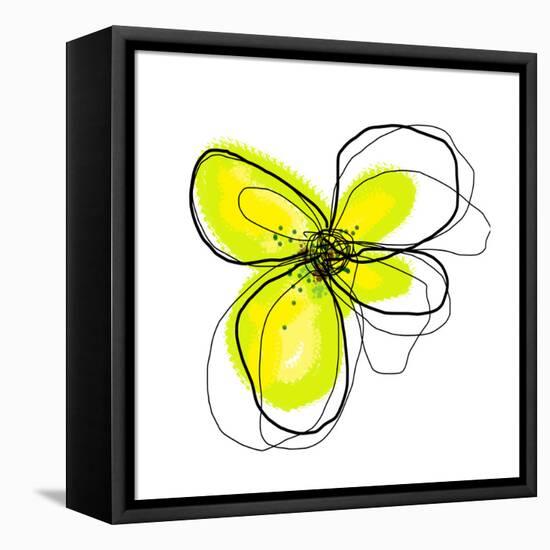 Yellow Petals 4-Jan Weiss-Framed Stretched Canvas