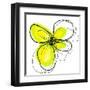 Yellow Petals One-Jan Weiss-Framed Art Print