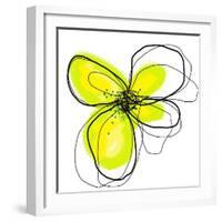 Yellow Petals One-Jan Weiss-Framed Art Print