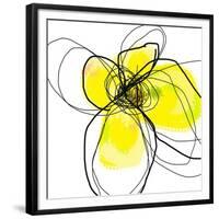Yellow Petals Three-Jan Weiss-Framed Premium Giclee Print