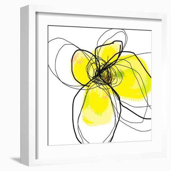 Yellow Petals Three-Jan Weiss-Framed Art Print