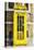 Yellow Phone Booth - In the Style of Oil Painting-Philippe Hugonnard-Stretched Canvas