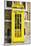 Yellow Phone Booth - In the Style of Oil Painting-Philippe Hugonnard-Mounted Giclee Print