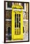 Yellow Phone Booth - In the Style of Oil Painting-Philippe Hugonnard-Framed Giclee Print