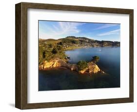 Yellow Point, Broad Bay and Otago Peninsula, Dunedin, South Island, New Zealand-David Wall-Framed Photographic Print