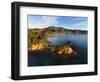 Yellow Point, Broad Bay and Otago Peninsula, Dunedin, South Island, New Zealand-David Wall-Framed Photographic Print