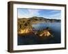 Yellow Point, Broad Bay and Otago Peninsula, Dunedin, South Island, New Zealand-David Wall-Framed Photographic Print