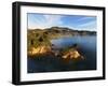 Yellow Point, Broad Bay and Otago Peninsula, Dunedin, South Island, New Zealand-David Wall-Framed Photographic Print