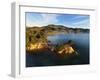 Yellow Point, Broad Bay and Otago Peninsula, Dunedin, South Island, New Zealand-David Wall-Framed Photographic Print