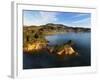 Yellow Point, Broad Bay and Otago Peninsula, Dunedin, South Island, New Zealand-David Wall-Framed Photographic Print