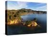 Yellow Point, Broad Bay and Otago Peninsula, Dunedin, South Island, New Zealand-David Wall-Stretched Canvas