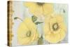 Yellow Poppies On Aqua-Jean Plout-Stretched Canvas