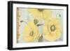 Yellow Poppies On Aqua-Jean Plout-Framed Giclee Print