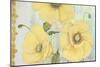 Yellow Poppies On Aqua-Jean Plout-Mounted Giclee Print