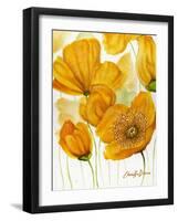 Yellow Poppies-Cherie Roe Dirksen-Framed Giclee Print